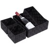 Posprica Woven Storage Baskets for Organizing, Small Black Baskets Cube