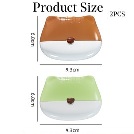 2Pcs Portable Lint Roller,Reusable Washable Sticky Roller,Mini Lint Roller Ball,Lint Remover Super Sticky Ball for Clothes Pet Hair Debris Tool(Green+Brown)