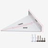 Pack of 2 Shelf Brackets Triangle Shape, Hidden Shelf Brackets,