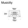 Musiclily Pro Fine 24-Spline Guitar Knobs Tone Volume Speed Barrel