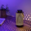 Navaris LED Solar Lantern Cylindrical for Outdoor Use with Carry