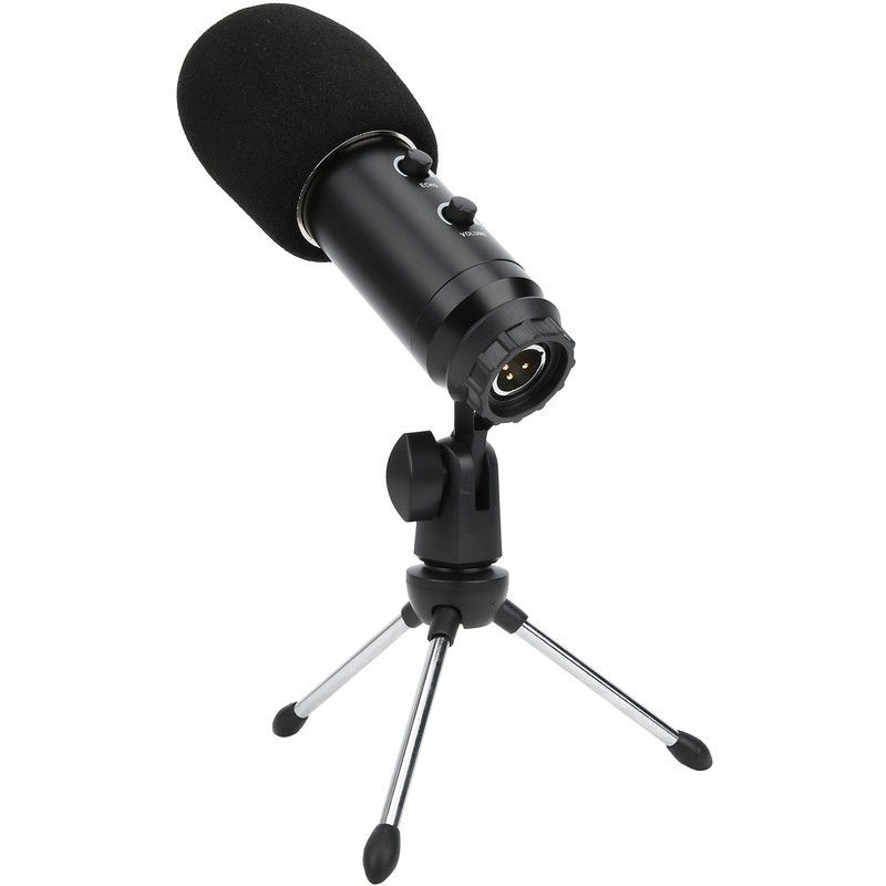 K8 Microphone 3‑Pin Interface Condenser with ECHOVOL Control USB 3.5mm