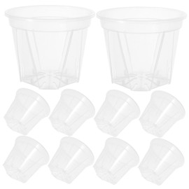 BESPORTBLE 10pcs Orchid Pots Drainage Holes Flower for and Cactus Nursery Pots for Healthy Root Growth and Air Circulation