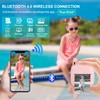 GuKKK Mini Printer, Mobile Photo Printer, Portable 7 Colours LED,
