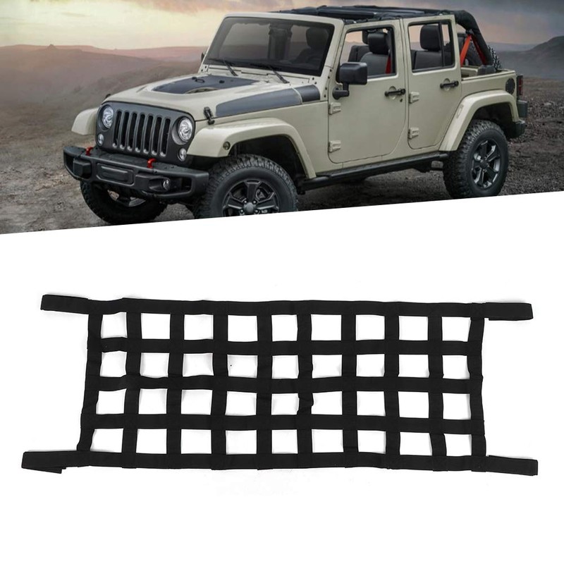 AMONIDA Car Trunk Mesh Bag, Car Roof Hammock, Rear Trunk,