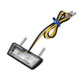 MASO Motorbike License Plate Light Motorcycle 3LED Mini Number License Plate Lamps Tail Light(Blue)