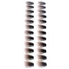 Unbranded Ballet Gradient Black Manicure Lightweight Durable False Nails for