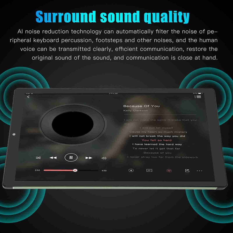 10.1in Tablet for Android 12 5G WiFi 6GB 128GB Front
