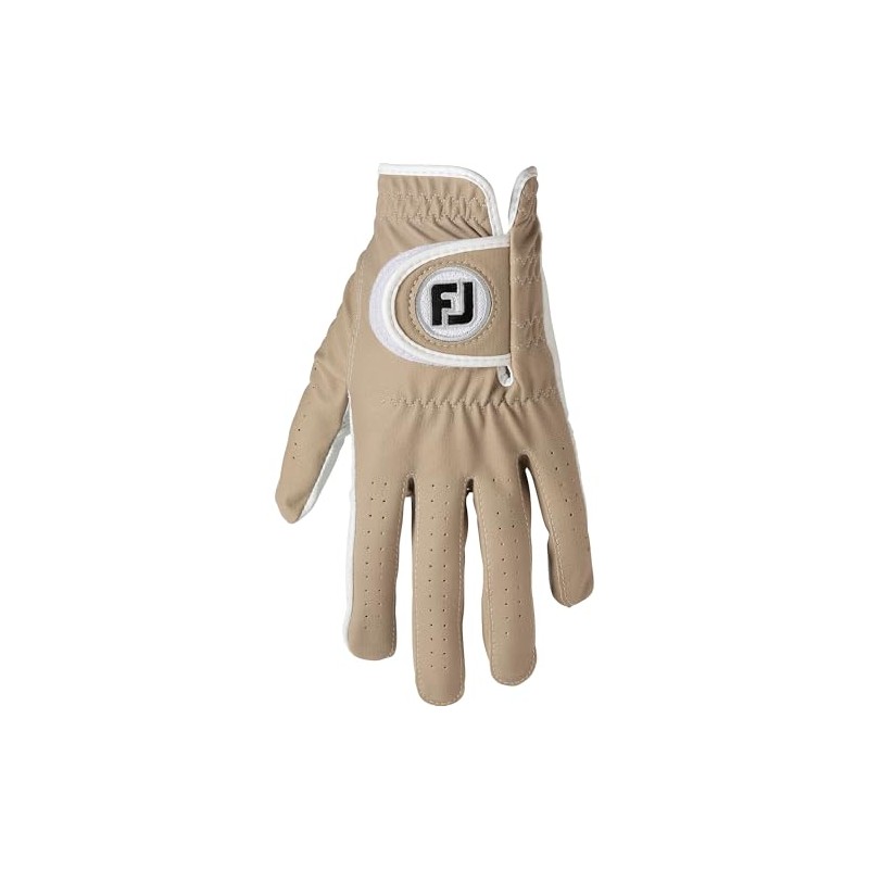 FootJoy Nanorock Women's Golf Gloves, For Both Hands, Beige, 7.9