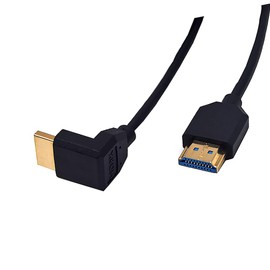 Kework 4ft HDMI 8K@60HZ Coiled Cable, 90 Degree Up Angle HDMI 2.1 Male to Male Adapter Shield Spring Sprial Cord, Ultra HD, 48Gbps High Speed