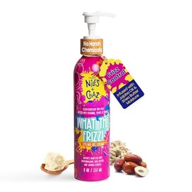 Gel en crema moldeador Niles and Chaz What the Frizz! - Crema para rizos para niños y gel antifrizz, gel definidor ligero - Sin parabenos, sulfatos ni siliconas - Productos para cabello