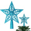 Puntale per albero di Natale a forma di stella glitterata