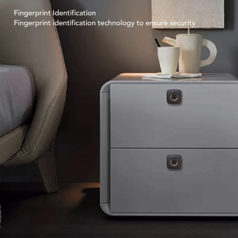 Fingerprint Cabinet Lock Battery Powered Keyless Smart Biometric Cabinet Lock
