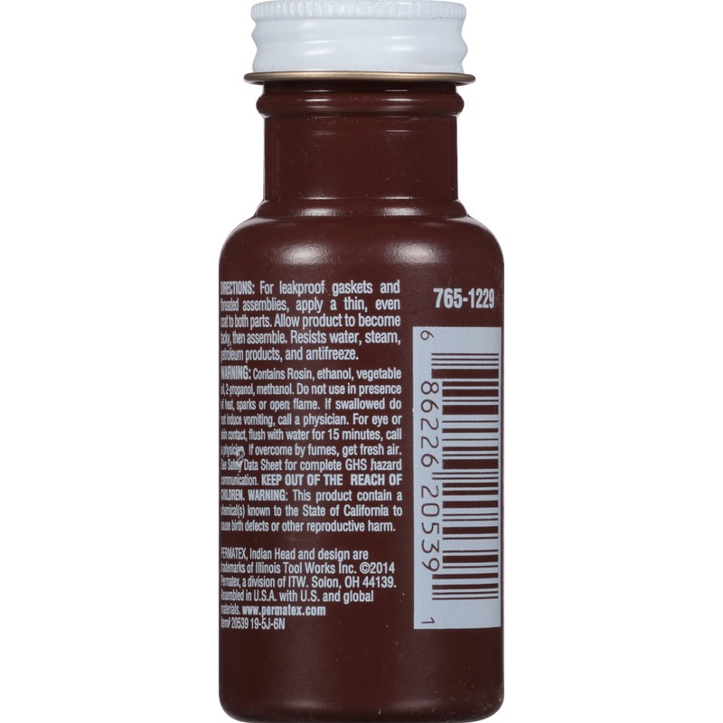 Permatex 20539-12PK Indian Head Gasket Shellac Compound, 2 oz. (Pack