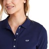 vineyard vines Women's Polo, Nautical Navy