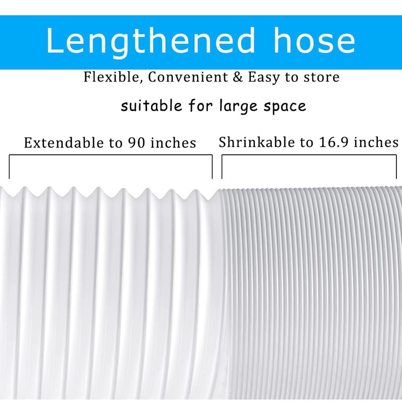 SunDiao Portable Air Conditioner Hose, Portable Exhaust Vent Hose with