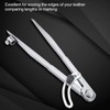 Akozon Leather Compass 200 mm Wing Leather Divider Rotating Tool
