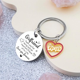 Uerifr Gifts For Girlfriend Cute Keychain Romantic Gifts For Her Girlfriend Birthday Gifts Valentine'S Day Anniversary Stocking Stuffers For Women Best Gifts For Girlfriend From Boyfriend