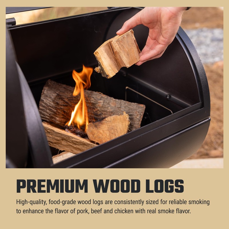 Oklahoma Joe's Hickory Wood Splits, 0.65 cu ft box -