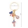 MUCOOS Independence Day Keychain, USA Flag Keychains, Gifts for Independence