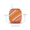 Onn. Groove 21 Barrel Portable Bluetooth Speaker - Orange -