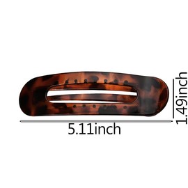 Flat Hair Clips for Women Girls Lay Down Hair Clips for Long Hair Claw Clips for Thick Hair Accessories for Girls Black Large Hair Pins for Styling Thin Hair Barrettes 2 Pcs Duck Billed Clips