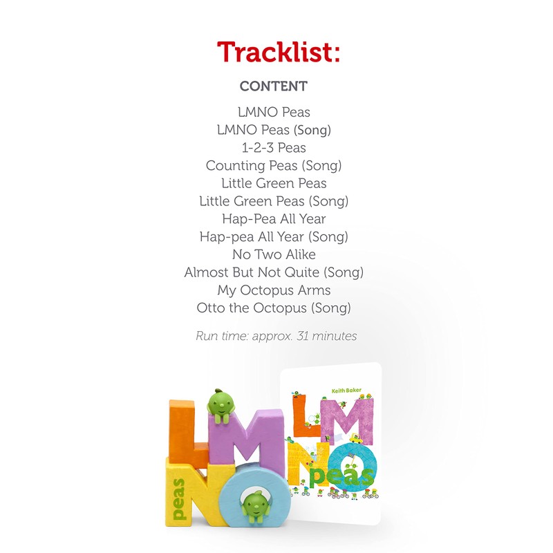 Tonies LMNO Peas Audio Play Character