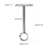 sourcing map Ceiling-Mount Bracket, Wardrobe Pipe Bracket, 32mm Dia, Shower