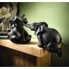 mysmartbuy.com Set of 2 Shelf Sitting Elephants – Decorative Handmade