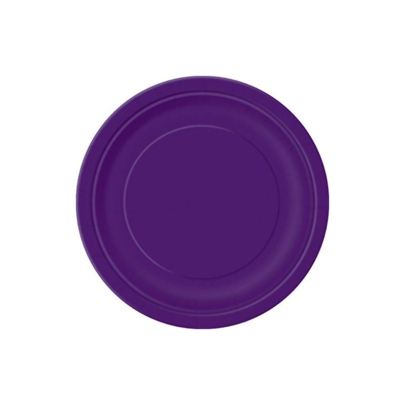 Premium Deep Purple Paper Dinner Plates - 9" (8 ct)