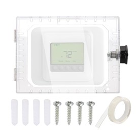 PATIKIL Thermostat Lock Box with Combination Lock, Universal Clear Thermostat Cover Guard Fits Thermostats 5" H x 6" W or Smaller
