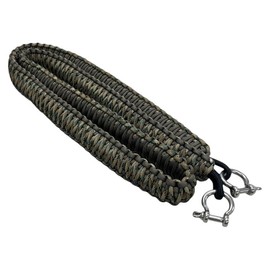 Paracord Cooler Strap:_White w/Red Green Print