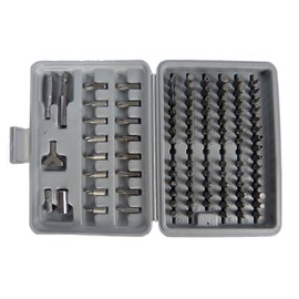 Security Bit Set 100pc Assorted Screwdriver Socket Bit Set Includes Torx, Star, Slotted, Security Bits and More, Made from Chrome Vanadium, Home Security Bit Set