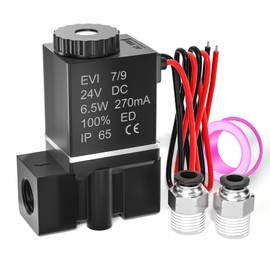 TAILONZ PNEUMATIC 1/4 Inch NPT 24V Direct-Acting Type 2 Way 2 Positions Normally Closed Electric Solenoid Air Valve 2P025-08