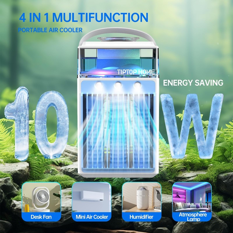 Portable Air Conditioners: 5 in 1 Mini AC Fan with