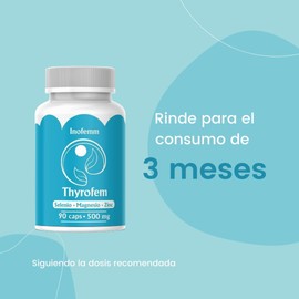 Thyrofem (Selenio, Magnesio y Zinc) Suplemento alimenticio 90 Capsulas