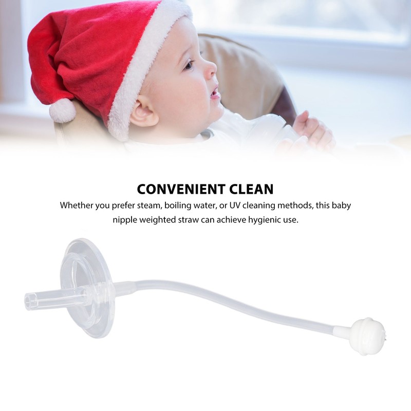 Baby Spout Nipple Straw Soft Leak Proof Feed Training Baby