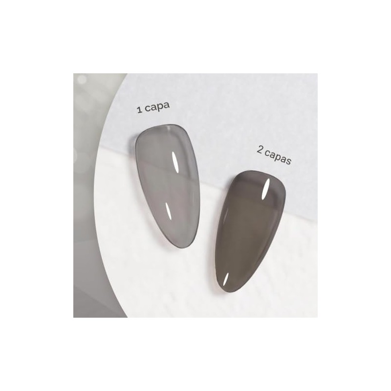 GAOY- Esmalte de uñas en gel Jelly Nude Black, 16