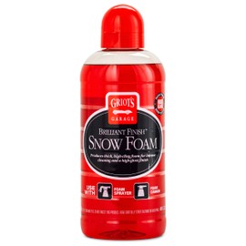 Griot's Garage Brilliant Finish Snow Foam, Foaming Car Wash Soap for Deep Cleaning and Glossy Shine, Use with Foam Cannons or Foaming Sprayers, 10848, 48oz