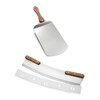 Outset Pizza Peel and Rocking Cutter Tool, 2- Piece Set,