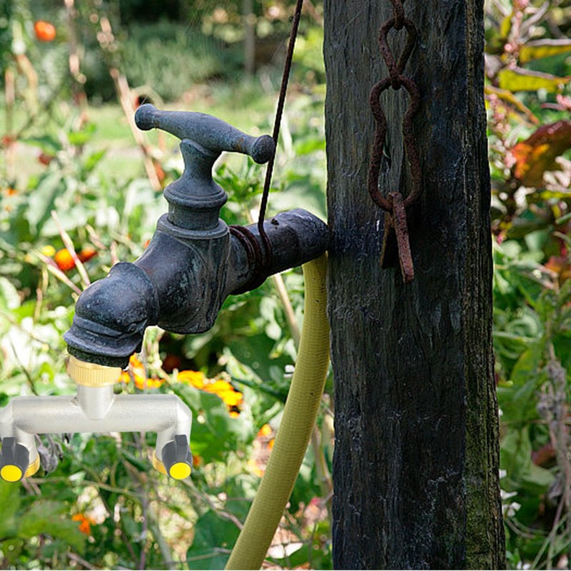 2-Way Tap Water Distributor Water Connection Distributor Water 3/4 Inch