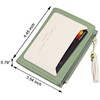 Favydov Little Small Wallet for Women PU Leather Tassel Bifold