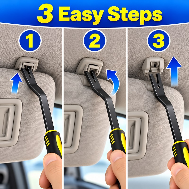 Multi-Purpose Vehicle Roof Handle Disassembly Tool – Non-Marring Pry Tool
