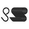 sourcing map 12pcs S Hooks 2.4" Plastic Hanging S Shaped