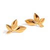 Gold Earrings for Women 14K Gold Plated Big Flower Stud