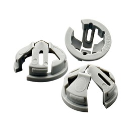 Arborix Electrical Box Knockout Plugs Connectors Junction Box Adapter Clap Non-metallic Push In Connectors Snap In Conduits Fittings Plastic Knockout Connectors Sizes 1 Inch 40 Pcs