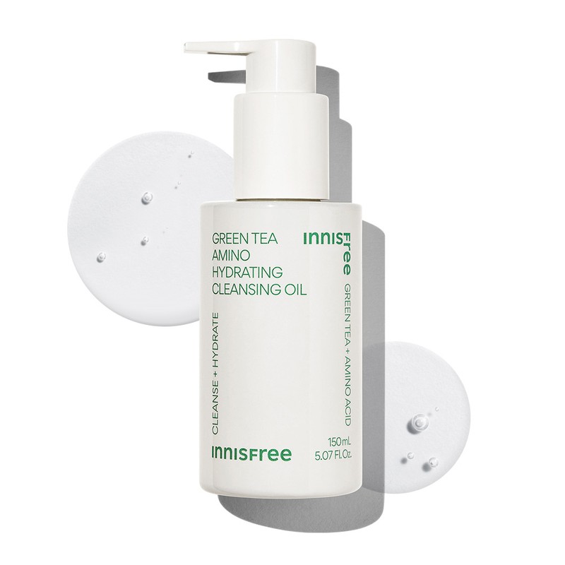 Innisfree Green Tea Hydrating Amino Cleansing Oil 150ml, 2-piece set
