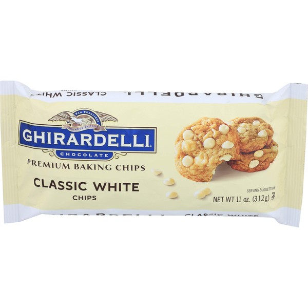 Ghirardelli, Chocolate Chips Classic White, 11 Ounce