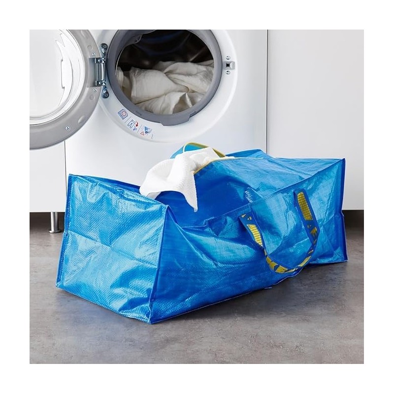 Ikea 901.491.48 Frakta Storage Bag, Blue, 4 Pack (Premium bag)