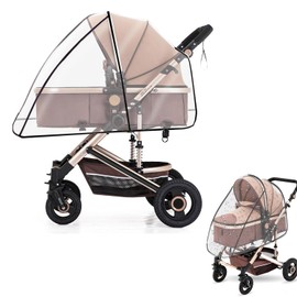 Universal Rain Cover for Pushchairs, Rain Cover for Buggy, Comfortable Access Window, Good Air Circulation, Free from Harmful Substances